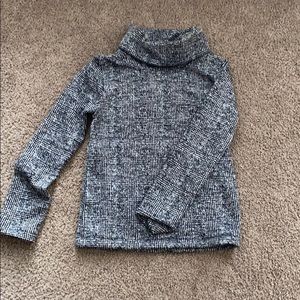 Fleece lined turtleneck sweater